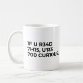 Lustiger nerdiger Codespruch Kaffeetasse (Links)
