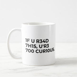 Lustiger nerdiger Codespruch Kaffeetasse