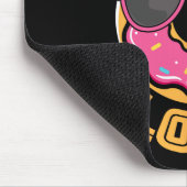Lustiger nerdiger Donut-Lord Videospiel-Geek Rosa  Mousepad (Ecke)