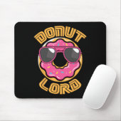 Lustiger nerdiger Donut-Lord Videospiel-Geek Rosa  Mousepad (Mit Mouse)