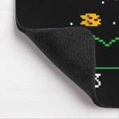 Lustiger nerdiger vintage Astrospace Videospieler Mousepad (Ecke)