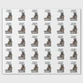 Lustiger neugieriger Waschbär Geschenkpapier (Flach)