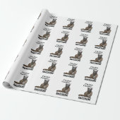 Lustiger neugieriger Waschbär Geschenkpapier (Ungerollt)