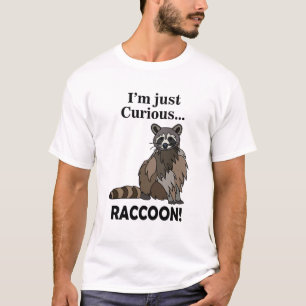 Lustiger neugieriger Waschbär T-Shirt