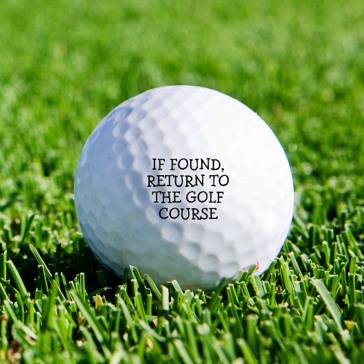 Lustiger Neuheit verlorener Golfball Spruch einfac