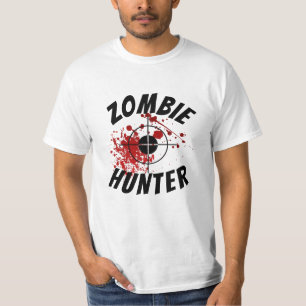 Lustiger Neuheiten Herren Mode ZOMBIE JÄGER Stil T-Shirt