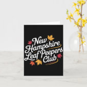 Lustiger New Hampshire Leaf Er's Club Herbst Laub Karte (Gelbe Blume)