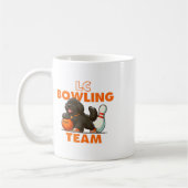 Lustiger Newfoundland-Hund Bowling Kaffeetasse (Links)