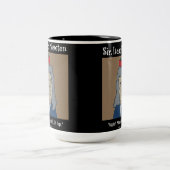 Lustiger Newton-Becher Zweifarbige Tasse (Mittel)