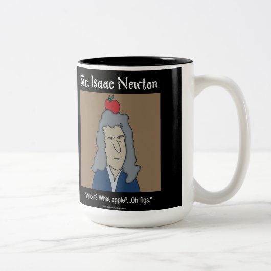 Lustiger Newton-Becher Zweifarbige Tasse (Rechts)