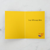 Lustiger niedlicher das Baby-Drache-alles Gute zum Karte (Innenseite)