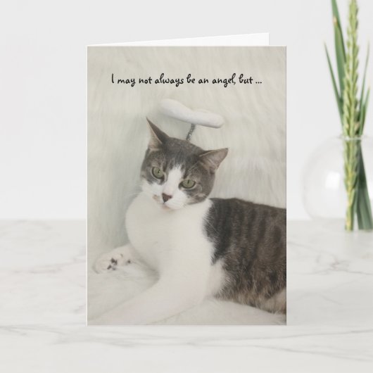 Lustiger/niedlicher Engel Karte (Vorderseite)