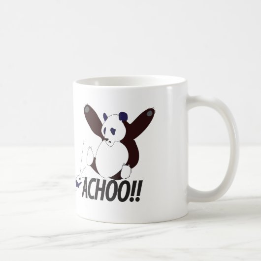 Lustiger niesender Panda Kaffeetasse (Rechts)