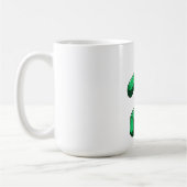 Lustiger Ninja Kaktus Cartoon Kaffeetasse (Links)
