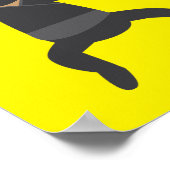 Lustiger Ninja Poster (Ecke)