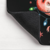 Lustiger Nk Flamingo Weihnachtsbaum Lichter Xmas S Mousepad (Ecke)