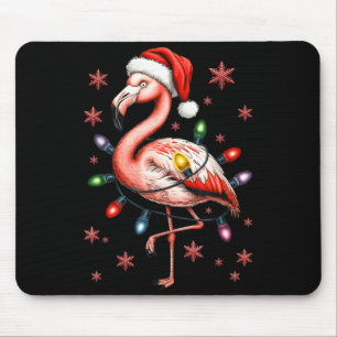 Lustiger Nk Flamingo Weihnachtsbaum Lichter Xmas S Mousepad