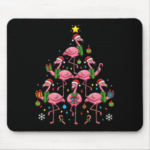 Lustiger Nk Flamingo Weihnachtsbaum Santa Hüte Hol Mousepad