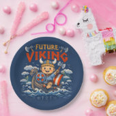 Lustiger Norwegischer Papier-Teller Future Viking Pappteller (Party)