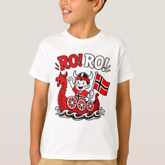 Lustiger norwegischer Wikinger, süßer Cartoon-norw T-Shirt