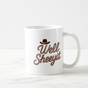 Lustiger Nun, Scheiß drauf, Cowboyhut, südliches L Kaffeetasse