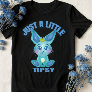 Lustiger, nur ein bisschen beschwipster Hase Tri-Blend Shirt