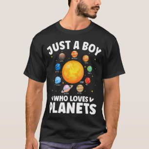 Lustiger Nur Ein Junge Der Planeten Liebt Sonnensy T-Shirt