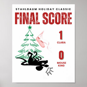 Lustiger Nussknacker Endstand Clara 1 Mäusekönig 0 Poster