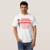 Lustiger ObamaCare Weihnachtswitz T-Shirt (Vorne ganz)