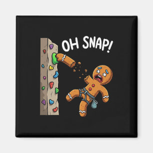 Lustiger Oh Snap Lebkuchenmann Klettert Meme Weihn Magnet