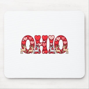 Lustiger Ohio-Hirsch Mittlerer Westen Party O-h-i- Mousepad