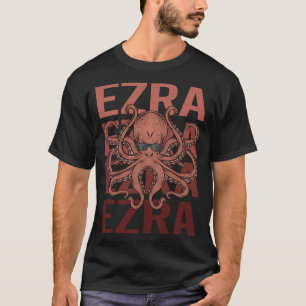 Lustiger Oktopus - Ezra Name T-Shirt