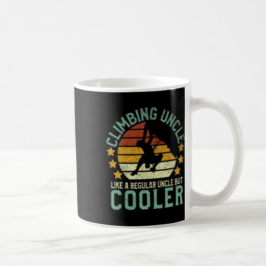 Lustiger Onkel Bouldering Bergsteiger Rock Climbin Kaffeetasse (Rechts)