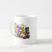 Lustiger Onkel Buchstabenblock Kaffeetasse (Vorderseite Links)