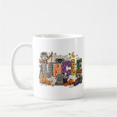Lustiger Onkel Buchstabenblock Kaffeetasse (Links)