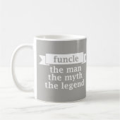 Lustiger Onkel - Funcle der Mann der Mythos die Kaffeetasse (Links)