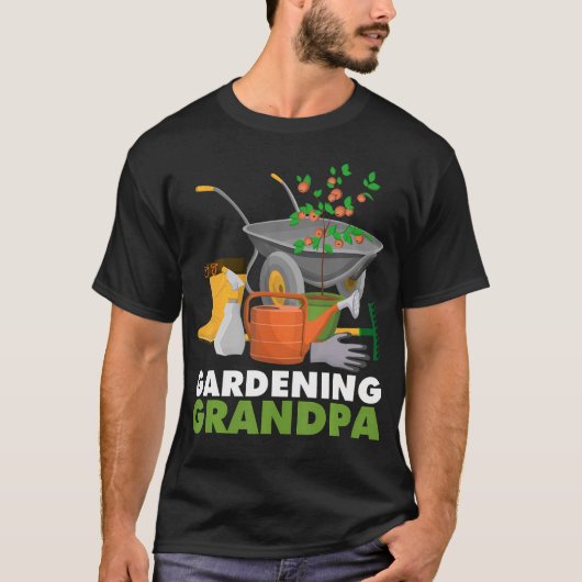 Lustiger Opa Gemüsegärtner Garten T-Shirt (Vorderseite)