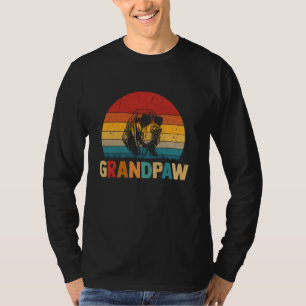 Lustiger Opa Retro Vintage Bluthund Hund Großvater T-Shirt