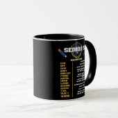 Lustiger Opa Senior Textcode Funny Ältere Tasse (VorderseiteRechts)