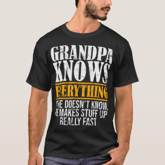 Lustiger Opa weiß alles für den Vatertag Ap T-Shirt