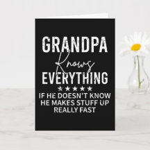 Lustiger Opa weiß alles Vintage-Geschenk