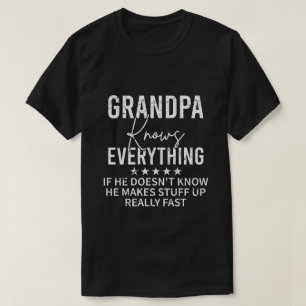 Lustiger Opa weiß alles Vintage-Geschenk T-Shirt