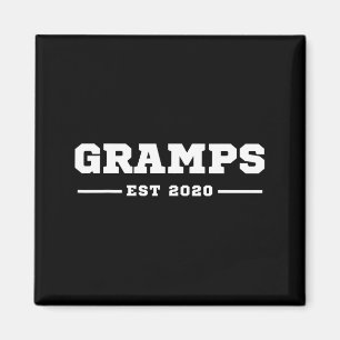 Lustiger Opa wird bald Gramps Est 2020 Neuer Großv Magnet