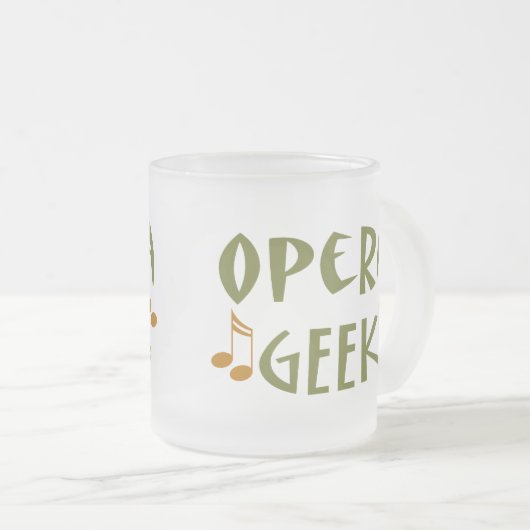 Lustiger Opern-Aussenseiter Mattglastasse (VorderseiteRechts)