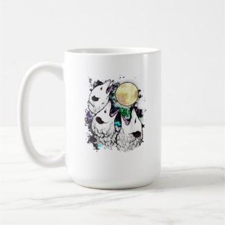 Lustiger Opossum-Mond Süßer schreiender Possum Kaffeetasse