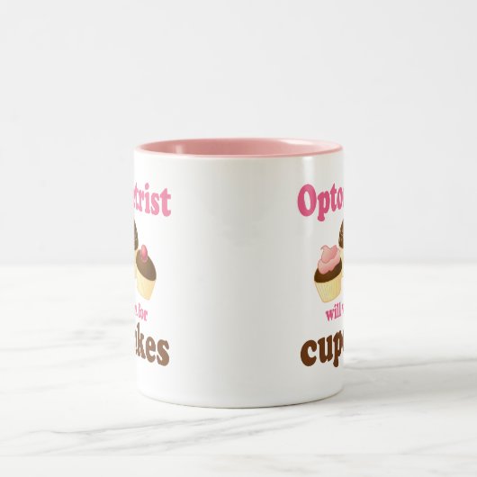 Lustiger Optometriker Zweifarbige Tasse (Mittel)