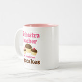 Lustiger Orchester-Lehrer Zweifarbige Tasse (Vorderseite Links)