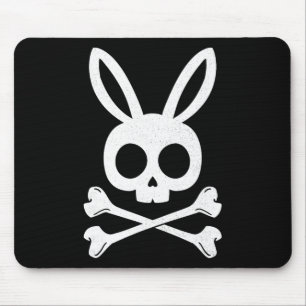 Lustiger Oster-Pirat Jolly Roger Bunny Schädel Kan Mousepad
