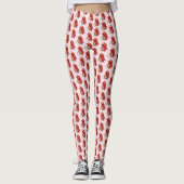 Lustiger Osterdrache Rosa Fantasy-Feiertag Leggings (Vorderseite)
