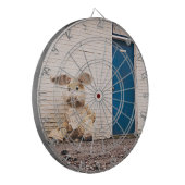 lustiger Osterhase Dartscheibe (Vorderseite Links)